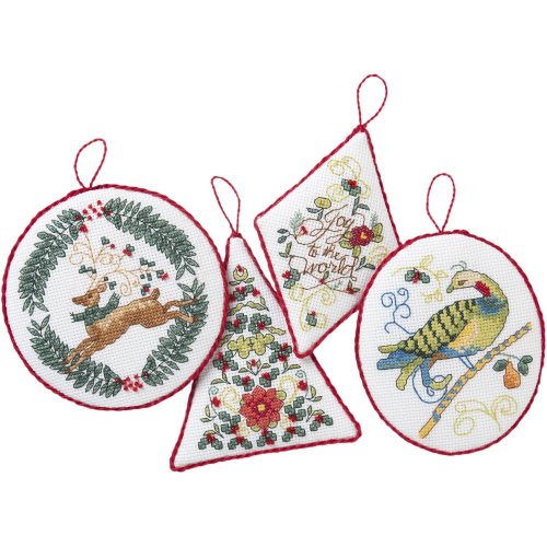 (image for) Hallmark Holiday Blooms Counted Cross Stitch Kit
